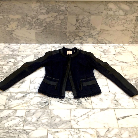 Rebecca Taylor wool and leather jacket - Picture 1 of 3